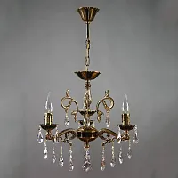 Люстра подвесная Леон (Leon) 2128/3 PB Tear drop Ambiente by Brizzi без плафона на 3 лампы, основание бронзовое в стиле арт-деко Люстра подвесная Леон (Leon) 2128/3 PB Tear drop Ambiente by Brizzi без плафона на 3 лампы, основание бронзовое в стиле арт-деко